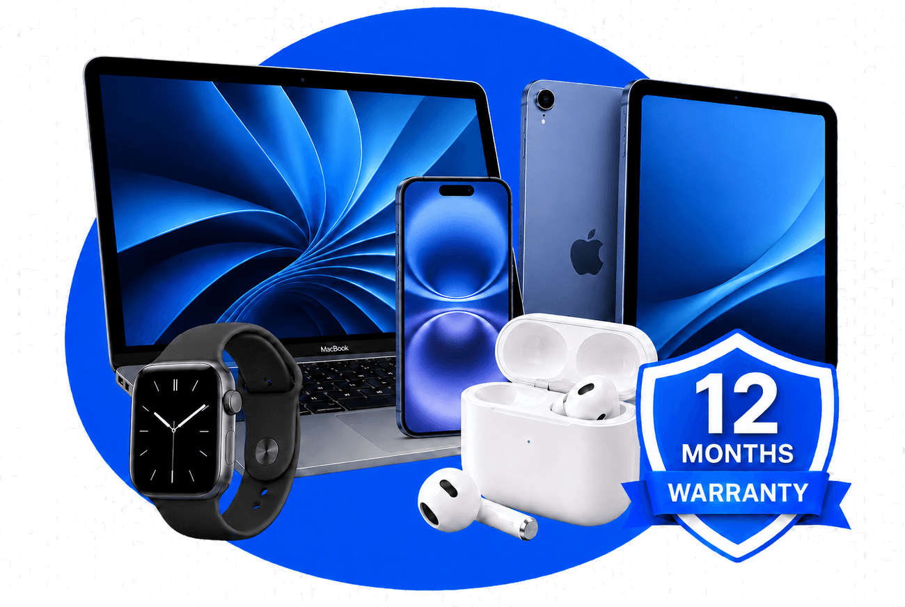MacBook, iPhone, iPad, Apple Watch and AirPods repaired at iProduct Repair in Bangalore, with 12 months warranty